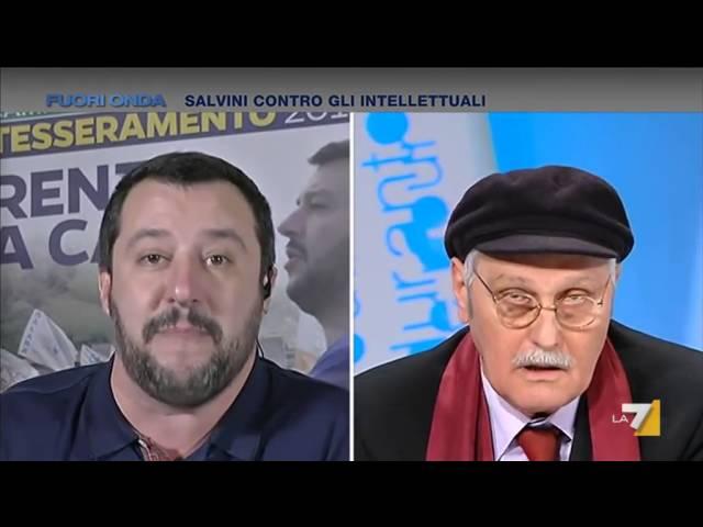 Pennacchi vs Salvini: "Vai a scuola, studia! Senza cervello, sua madre doveva riempirla di botte!"