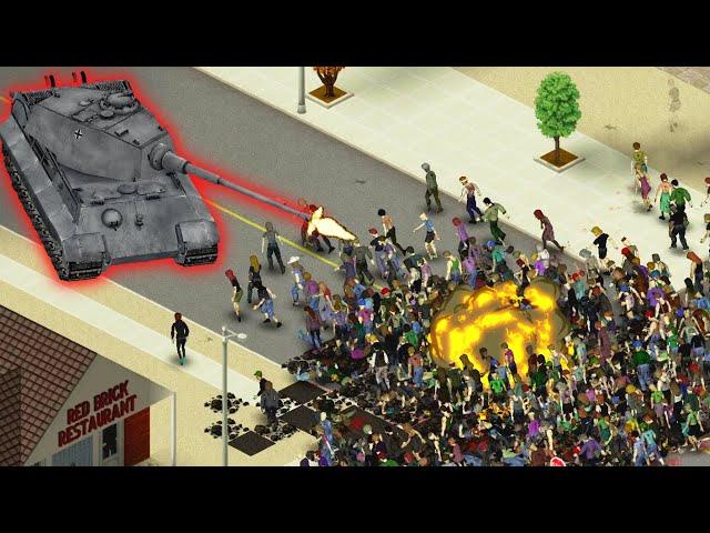 Clearing Out Louisville with a Tank in Project Zomboid