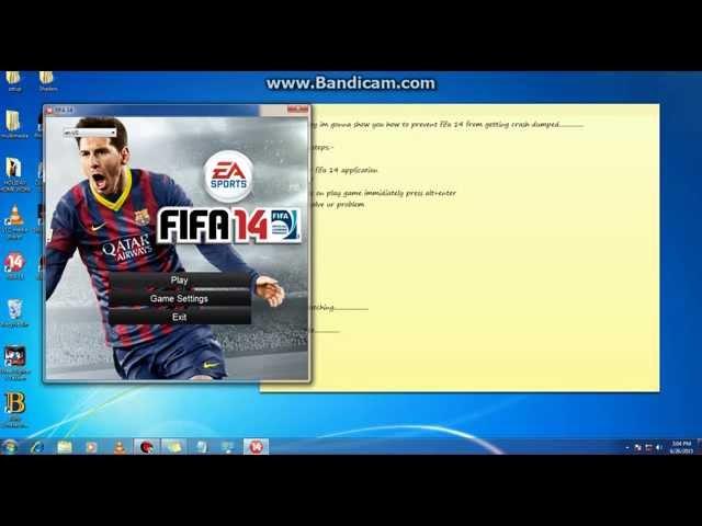 Crash dump in FIFA 14 fixed works 100%