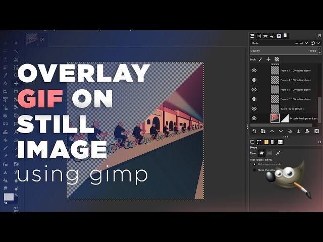 Quickly Overlay GIF On Still Image | GIMP Tutorial | Nuxttux