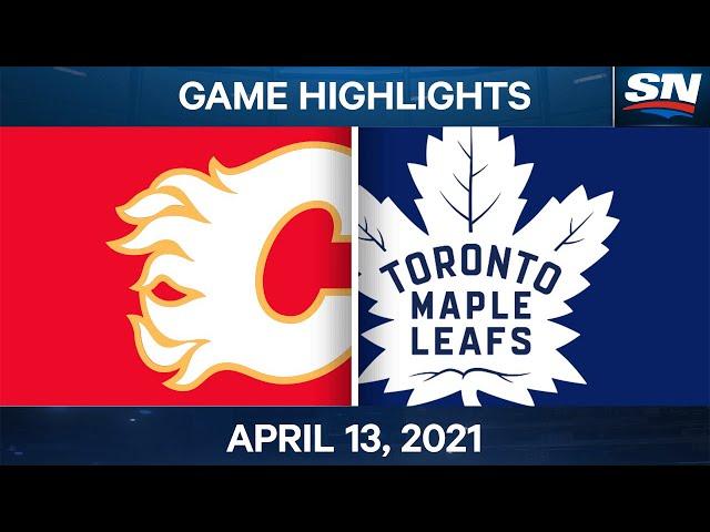 NHL Game Highlights | Flames vs. Maple Leafs - Apr. 13, 2021