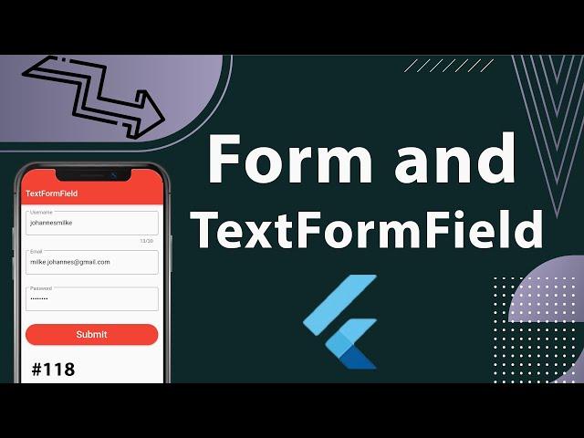 Flutter Tutorial - How To Use Form and TextFormField