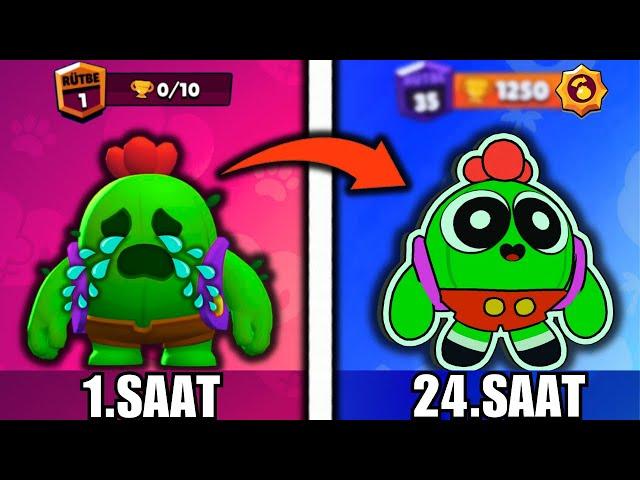 24 SAAT BOYUNCA SPİKE OYNADIM! KAÇ KUPA KASTIM? Brawl Stars