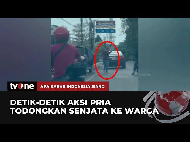 Viral Aksi Koboi Pria Todongkan Senjata Api ke Warga di Bandar Lampung | AKIS tvOne