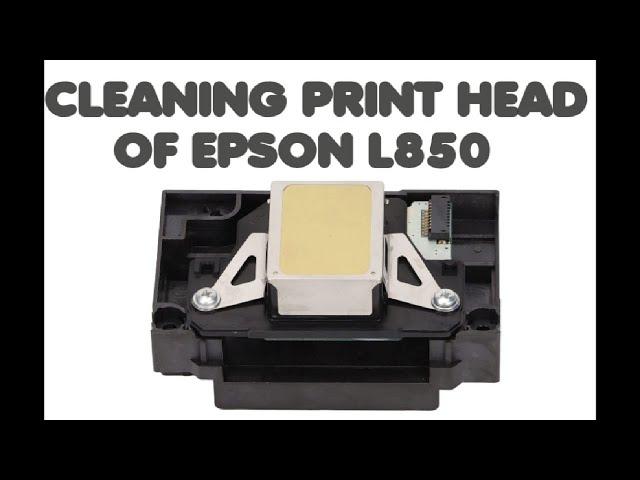 Epson L850 printer head cleaning