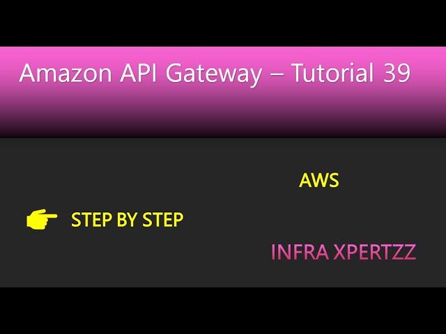 AWS Tutorial 39  - Amazon API Gateway