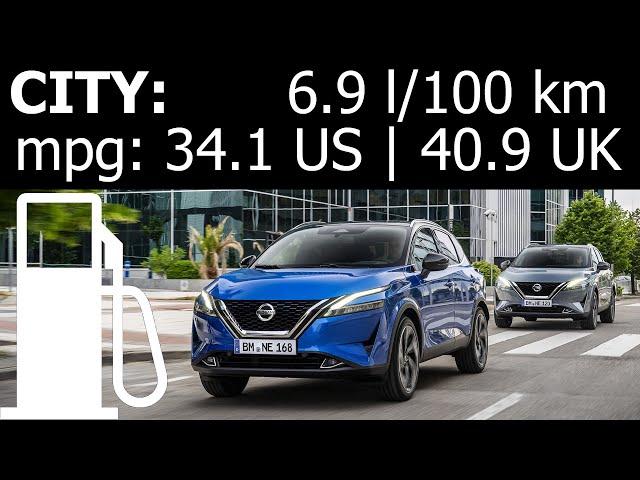 Nissan Qashqai 1.3 DIG-T Xtronic CITY fuel economy consumption real-life test mpg urban l/100 km