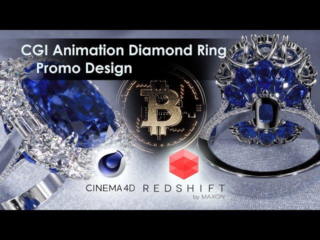 Cinema 4D + Redshift / Promo for Astteria jewellery / CGI Animation 4k