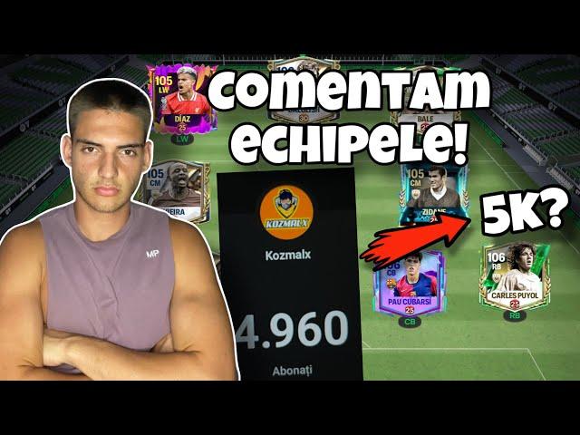 COMENTAM Echipele Abonatilor Si FACEM 5K Subscriberi?-FC Mobile Romania LIVE