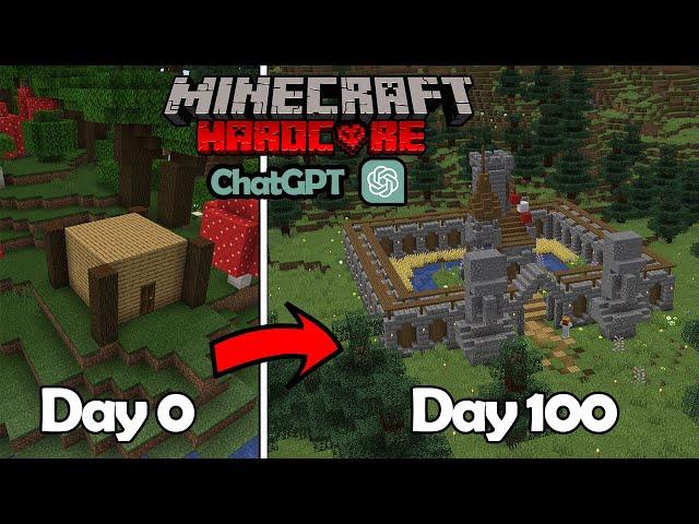 I Spent 100 Days According To Ai In Hardcore Minecraft