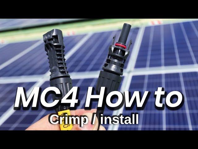 MC4 Install Crimping Easy DIY