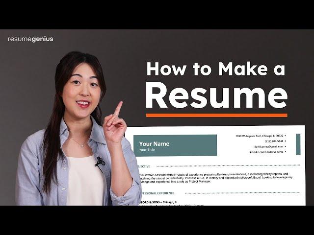 How to Make a Resume in 2024 (with free resume templates!)