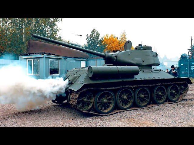 TANKS ENGINE COLD START | Soviet, the USA, German