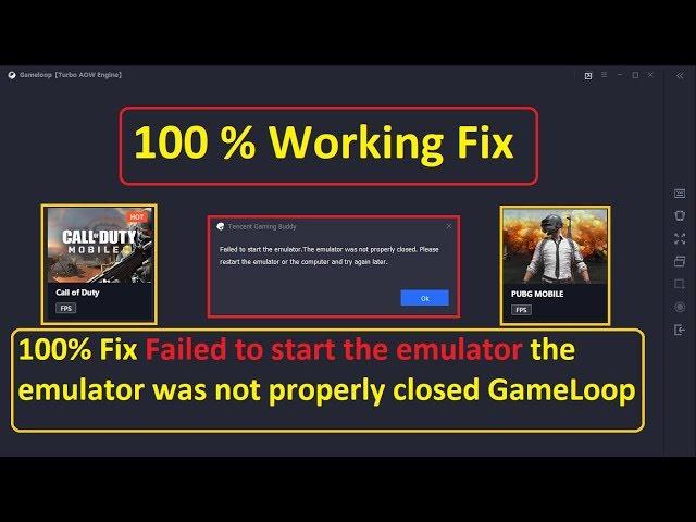 Failed to Start the Emulator | GameLoop | 100 % Working Fix |