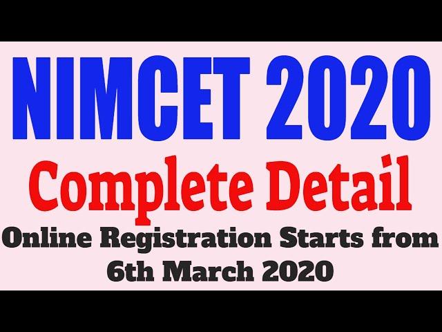 NIMCET 2020(Complete Detail): Test pattern | Eligibility Criteria | Syllabus and Many More