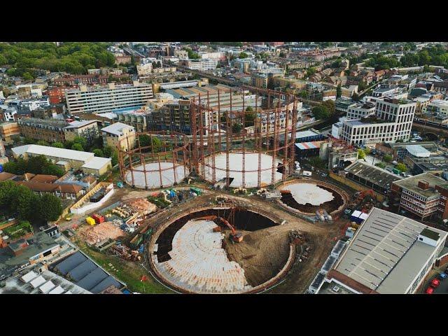 Adam Fisher Visiting Bethnal Green Gasholders  | John F Hunt Regeneration