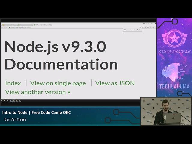 Free Code Camp OKC: Ben Van Treese - Intro to Node [2017]