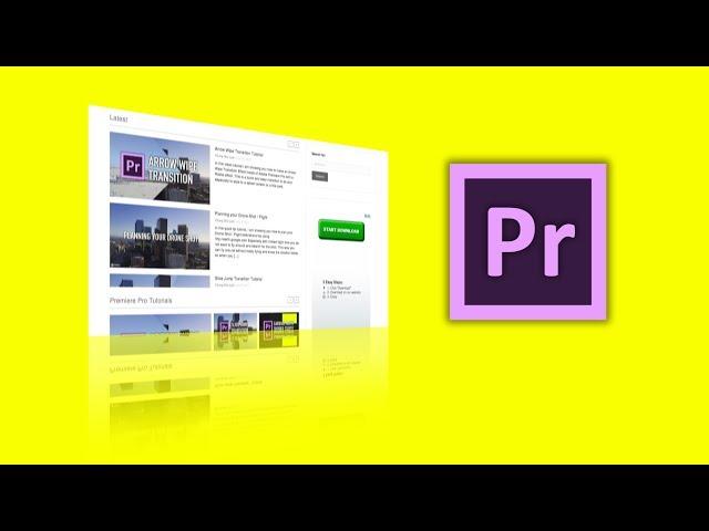 Website display tutorial in Adobe Premiere Pro by Chung Dha