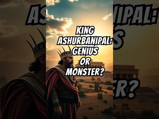 Ashurbanipal: The Most FEARSOME and CRUELEST King of Assyria? #shorts #ancienthistory #historyfacts