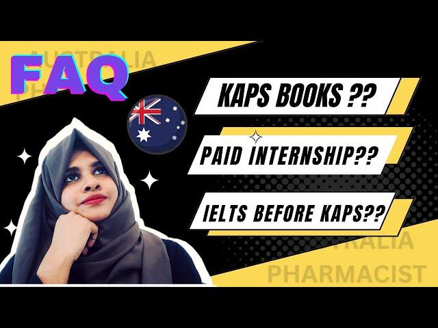 Australian Pharmacist Registration/KAPS : The Ultimate FAQ Guide