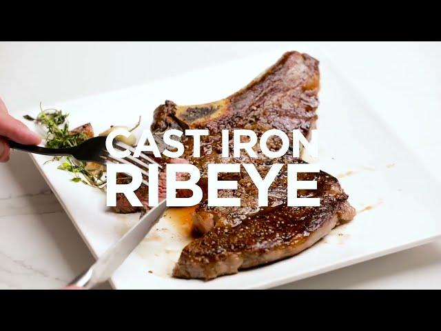 JIM BEAM CAST IRON SKILLET: RIBEYE STEAK