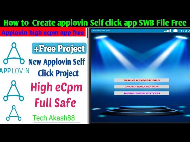 applovin high ecpm update Sdk self click earning app!! Applovin Ads Self Click Swb In Sketchware |