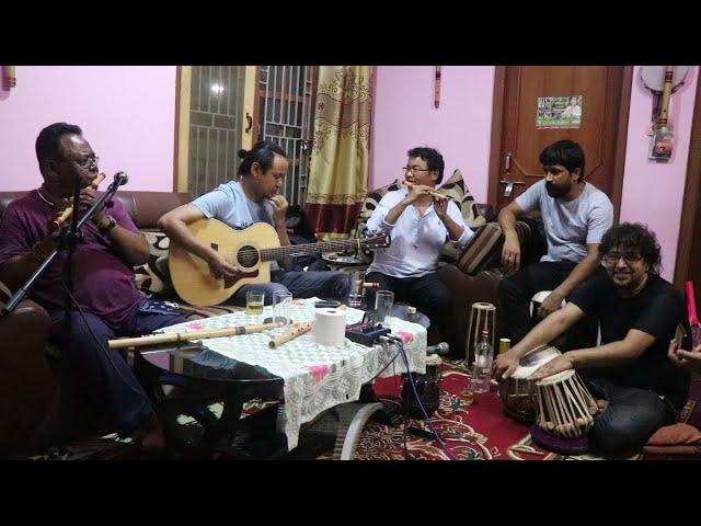 Jamming with बान्सुरी सम्राट  JB Lama dai Part :1