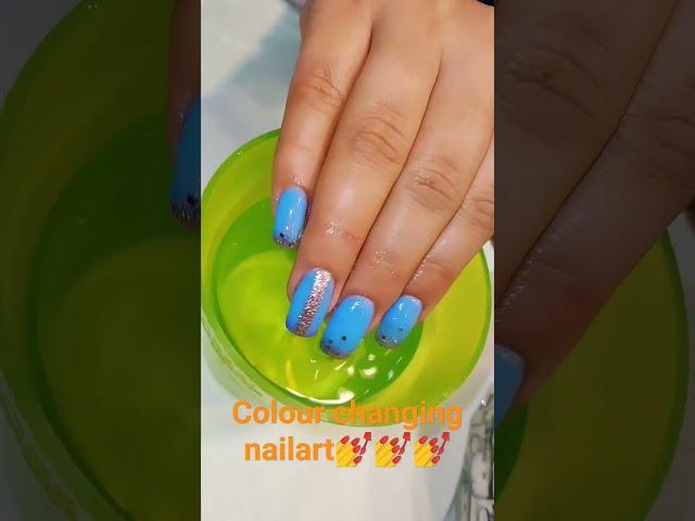 colourchangenail polish   temperature  Designs 2023 | Beauty Nails Art Ideas | Olad Beauty#Shorts