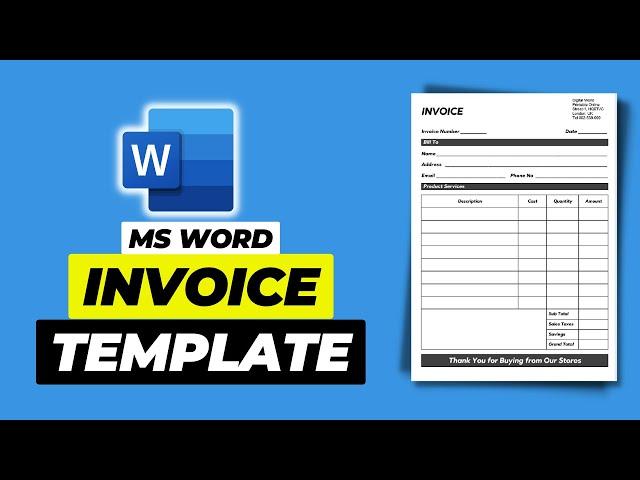 How To Make Editable Invoice Template in Word