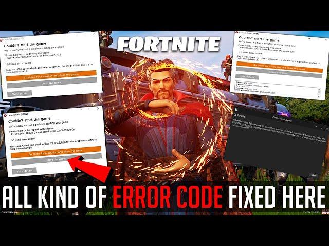 How To FIX Easy Anti-Cheat Error Code: 30005,10022 and 10011-Fortnite Chapter 3 Crash Reporter(2022)