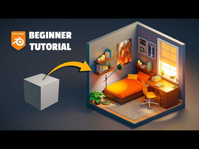 Isometric 3D Room in Blender 3.5 | Beginner Tutorial