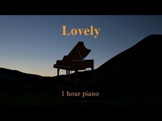 Billie Eilish, Khalid - Lovely ( 1 hour piano for relaxation, stress relief, study, sleep )