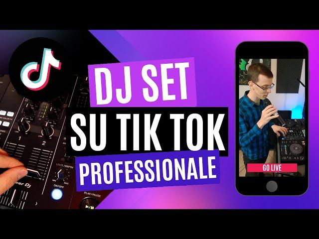 Come fare una diretta su Tik Tok con audio professionale da studio