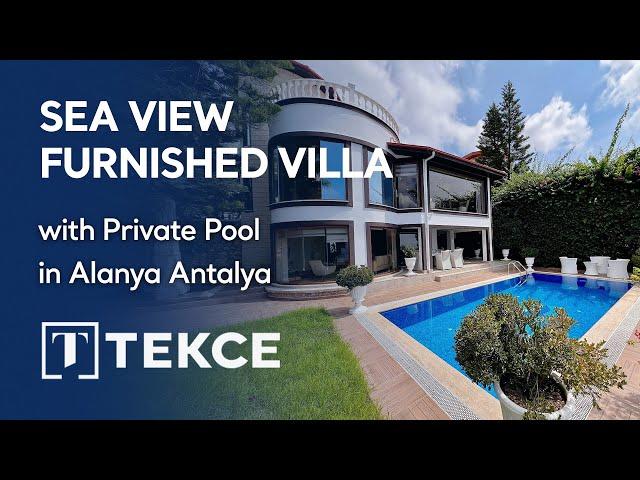 Blend of Luxury and Tranquillity: Sea and City-View Villa for Sale in Alanya