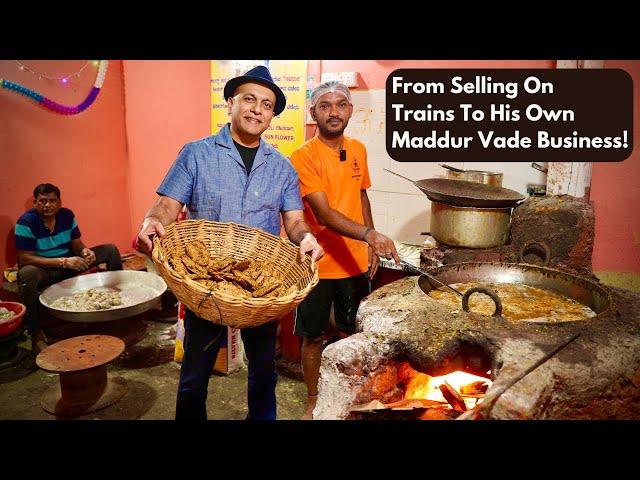 Train Sales Boy Now Makes & Sells 1000s Of Maddur Vade Everyday! CHANDRU MADDUR VADE Inspiring Story