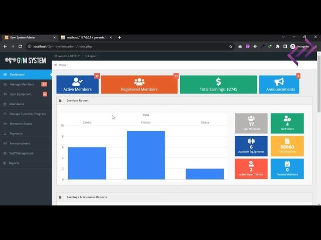 Gym Management System Project in PHP MySQL with Source Code - CodeAstro