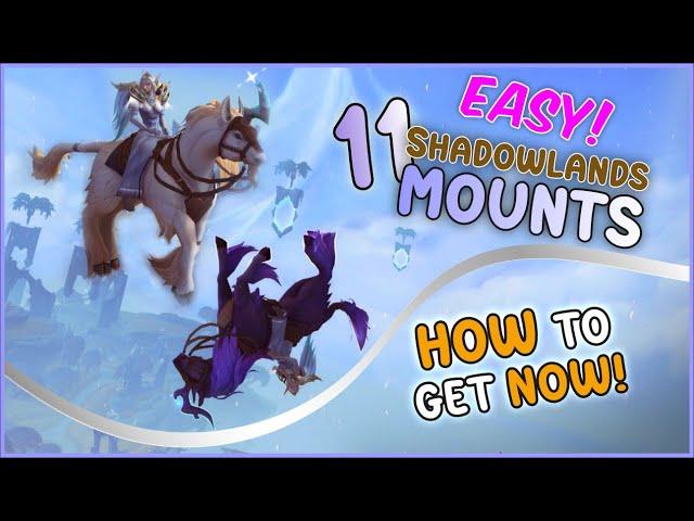 11 Shadowlands Mounts EASY to Obtain!