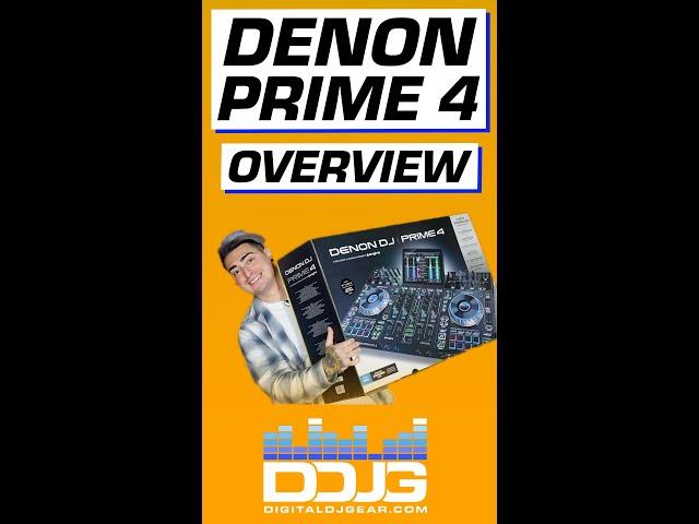 Denon Prime 4 Standalone DJ Controller Overview #Shorts