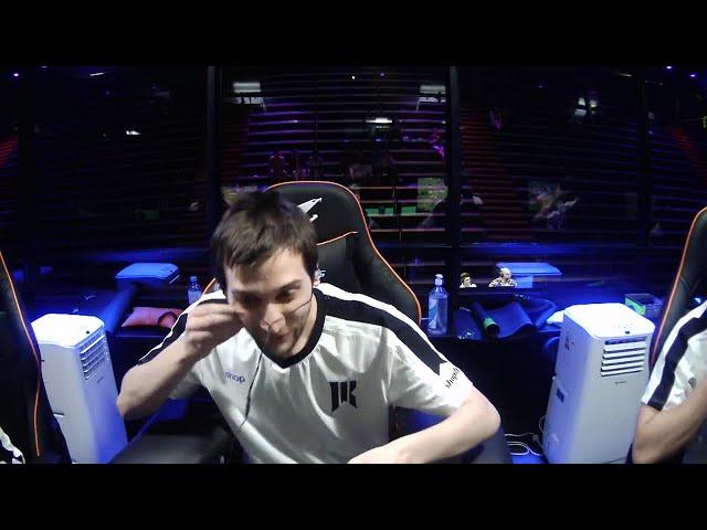 Arteezy's reaction after beating Team Spirit