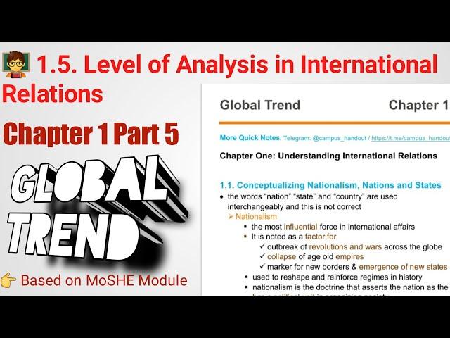 Global Trend Chapter 1 | Part 5