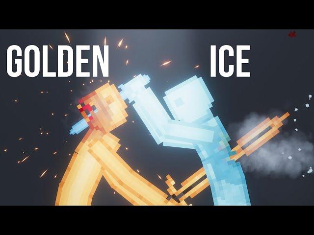 Golden Human vs Ice Human - People Playground 1.25