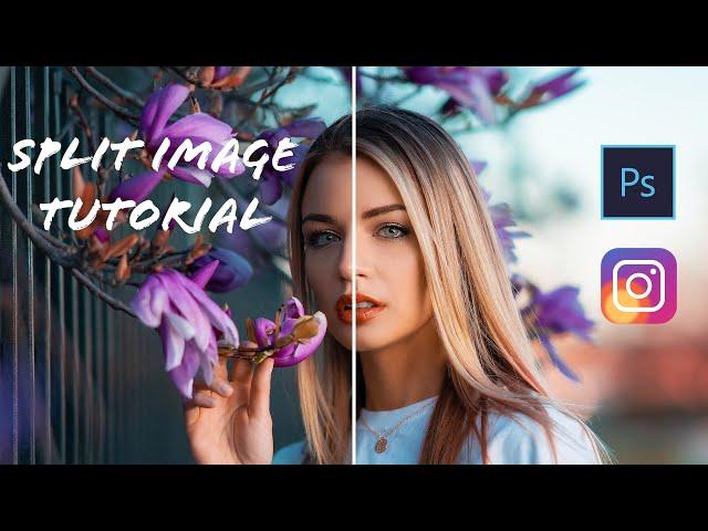 How To Split Images for Instagram In Photoshop / Slide Effect Tutorial