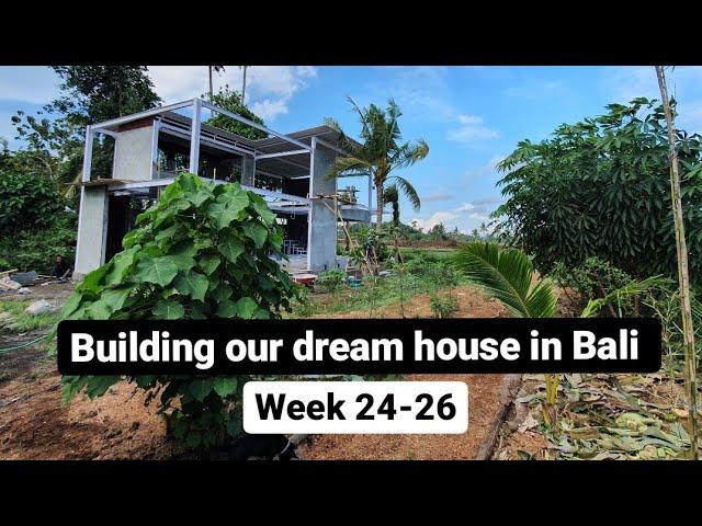 BUILDING OUR DREAM HOUSE IN BALI - WEEK 24 - 26 - We are speeding up