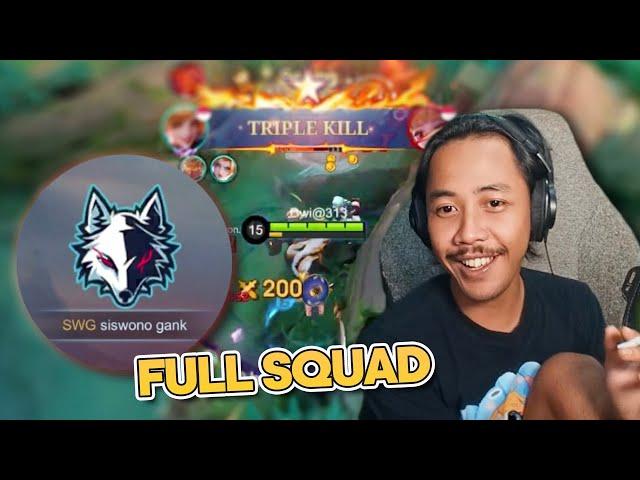 Enaknyoooo Meratakan FULL SQUAD Di Tier LEGEND - Mobile Legends