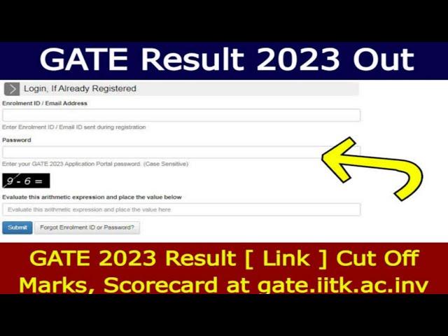 Gate 2023 Result • Gate 2023 Result Declared