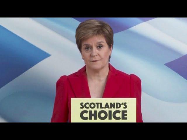 Second referendum is 'the will of the country' says Nicola Sturgeon in victory speech