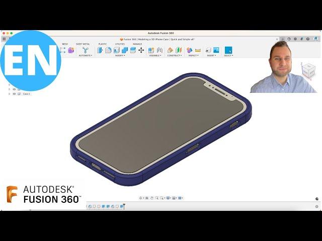 Fusion 360 | Moldeling a 3D iPhone Case | Quick and Simple