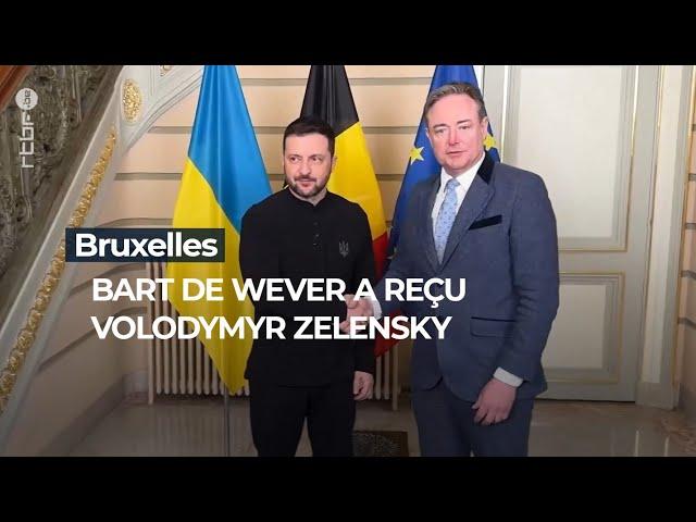 Bruxelles : le Premier ministre Bart De Wever a reçu Volodymyr Zelensky - RTBF Info