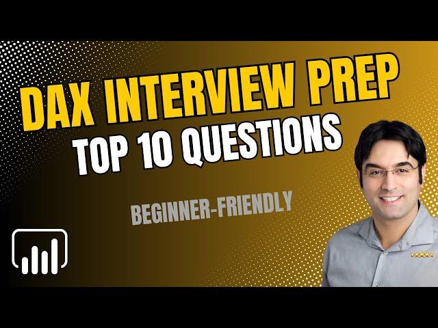 Crack DAX Interview |  TOP 10 PowerBI DAX functions