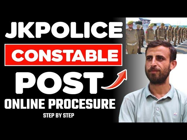 JKP Constable Post  | online registration| Step by step Procedure| Digital Kashmir